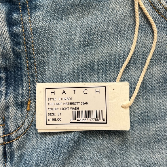 Hatch Collection The Crop Maternity Jean Sz 31 NWT - Picture 6 of 9
